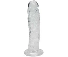 Alive permatomas silikoninis dildo su siurbtuku 19.3cm