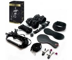 Alive Gyvi erotiniai aksesuarai Fury BDSM Kit Juodas