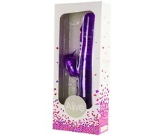 Alive Rotary triušio vibratorius su masažuokliu 28cm, 7 režimai