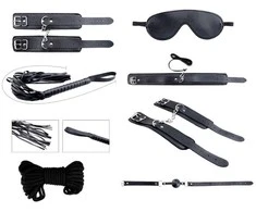 Alive Secret Desires Juodas BDSM Kit 8pcs