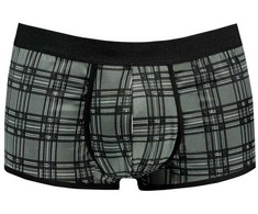 ANAIS MEN BOXER &amp; BRIEF ANAIS FOR MEN Balance Boxer Shorts S Juodas-Pilkas Check Microfiber