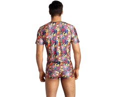 Anais Men Accesories ANAIS MEN Comics T-Shirt M - Modern Print, Soft Modal, Slim Fit