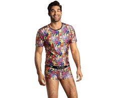 Anais Men Accesories Anais Men Comics T-Shirt S - Soft Modal, Comic Print, Body-Hugging Fit