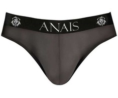 ANAIS MEN SLIP &amp; THONG ANAIS MEN Eros Slip XL - Juodas Tulle Briefs with Wide Elastic Waistband