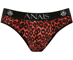ANAIS MEN SLIP &amp; THONG ANAIS MEN Tribal Slip XL Raudona Microfiber Animal Print Briefs