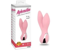 Aphrovibe Aprovibe Bunny Vibrator klitorio masažuoklis 13cm 10 režimų