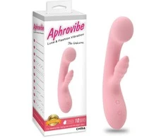 Aphrovibe Aprovibe Vibrator Bunny g taško klitoris 21cm 10 režimų