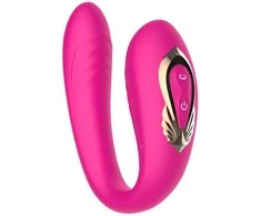 B Series Cute B serijos mielas besisukantis nešiojamas dvigubas vibratorius