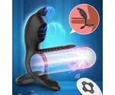 B Series Cute B serijos mielas vibruojantis penio žiedas su stimuliatoriais
