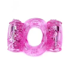 B Series Easylove Rožinė Ring-Vibrating CockRing Double Rožinė