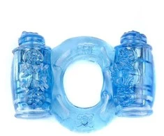 B Series Easylove Mėlyna Pierścień-Vibrating CockRing Double Mėlyna