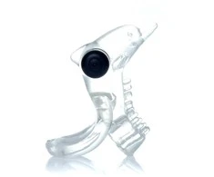 B Series Easylove Žiedas - Dolphin Vibro CockRing Skaidrus