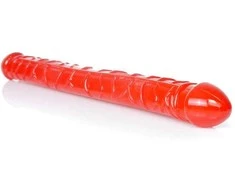 B Series Easylove Dildo-Flexible Double Dong - Raudona