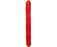 B Series Easylove Dildo-Flexible Double Dong - Raudona