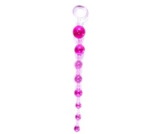 B Series Easylove Rožinė Plug/kulki-Jelly Anal 10 Beads Rožinė