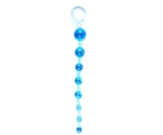 B Series Easylove Mėlyna Plug/kulki-Jelly Anal 10 Beads Mėlyna