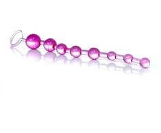 B Series Easylove Rožinė Plug/kulki-Jelly Anal 10 Beads Rožinė