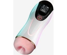 B Series Fox B serijos Fox Masturbator dirbtinė makštis su vibracija ir balsu
