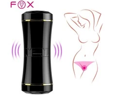 BoT B Series Fox Dvigubas masturbatorius su daugybe iškilimų ir „Masturbation Cup“