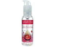 B Series „Splash &amp; Slide“ asmeninis lubrikantas vandens pagrindu, braškių skonio intymios higienos gelis, 100 ml