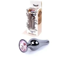 B Series Heavyfun B serijos Heavyfun Ilgas plieno užpakalinis kištukas su kristalu, 2,7 cm