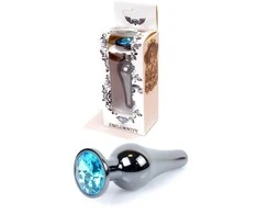 B Series Heavyfun Plug-Jewellery Tamsus Sidabrinis BUTT PLUG- Šviesus Mėlyna