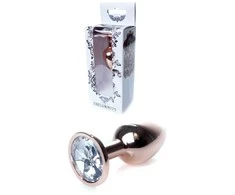 B Series Heavyfun B serija Heavyfun Analinis kištukas dekoruotas kristalu, metalas, 7 cm