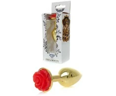 B Series Heavyfun B serijos Heavyfun Raudon Analinis kištukas Rose Steel Plug 7cm