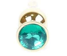 B Series Heavyfun Plug-Jewellery Gold BUTT PLUG- Žalias
