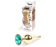 B Series Heavyfun Plug-Jewellery Gold BUTT PLUG- Žalias
