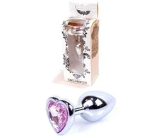 B Series Heavyfun Plug-Jewellery Sidabrinis Heart PLUG- Rose