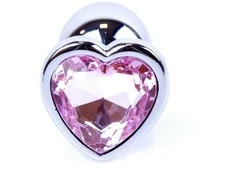 B Series Heavyfun Plug-Jewellery Sidabrinis Heart PLUG- Rose