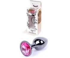 B Series Heavyfun B serijos Heavyfun analinis kamštukas, pilnas su krištolu, 2,7 cm