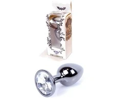 B Series Heavyfun Dark Plug-Jewellery Tamsiai sidabrinis PLUG- Skaidrus