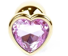 B Series Heavyfun Plug-Jewellery Gold Heart PLUG- Rose