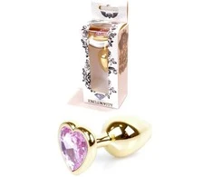 B Series Heavyfun Plug-Jewellery Gold Heart PLUG- Rose