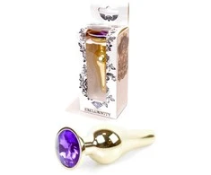 B Series Heavyfun Plug-Jewellery Gold BUTT PLUG- Violetinė