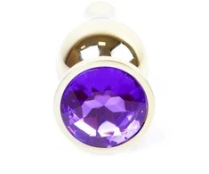 B Series Heavyfun Plug-Jewellery Gold BUTT PLUG- Violetinė