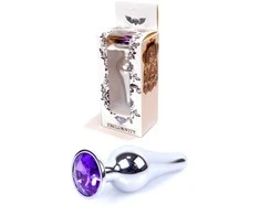 B Series Heavyfun Plug-Jewellery Sidabrinis BUTT PLUG- Violetinė