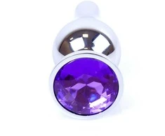 B Series Heavyfun Plug-Jewellery Sidabrinis BUTT PLUG- Violetinė