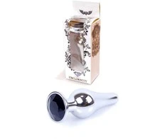B Series Heavyfun Plug-Jewellery Sidabrinis BUTT PLUG- Juodas