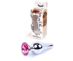 B Series Heavyfun Rožinė Plug-Jewellery Sidabrinis BUTT PLUG- Rožinė