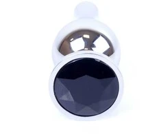 B Series Heavyfun Plug-Jewellery Sidabrinis BUTT PLUG- Juodas