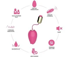 B Series Joy B serijos Joy Vibrating kiaušinių makšties sekso masažuoklis 9 režimai