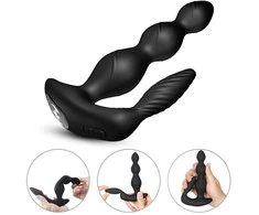 B Series Joy B serijos Joy Anal plug su klitorio masažuoklis 9 režimai 17 cm