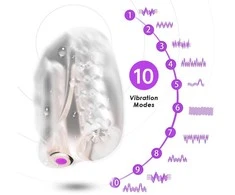 B Series Joy B serijos Joy Masturbator vibruojantis vyriškas sekso masažuoklis 10 režimų