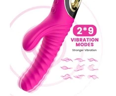 B Series Joy B serijos Joy Bunny Vibratorius daugiafunkcinis 22cm 2x9 režimai