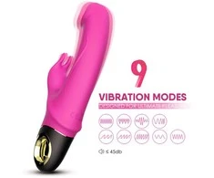 B Series Joy B serijos Joy Rabbit Vibrator su klitorio masažuoklis 22cm 9 režimu