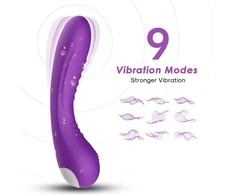 B Series Joy B serijos „Joy“ G taško vibratorius klitorio masažui, 18 cm, 9 režimai