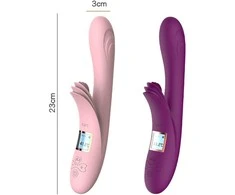 B Series Lyla B serijos Lyla moteriškas vibracinis triušio su vibracinis klitorio masažuoklis 23 cm